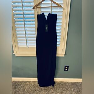 Lulus Strapless Black Dress, New With Tags